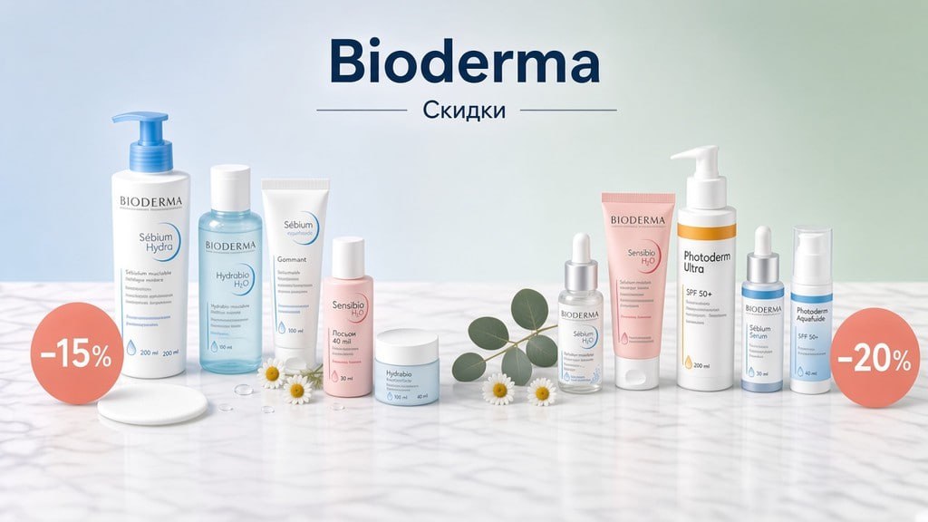 Скидки на аптечную косметику BIODERMA!