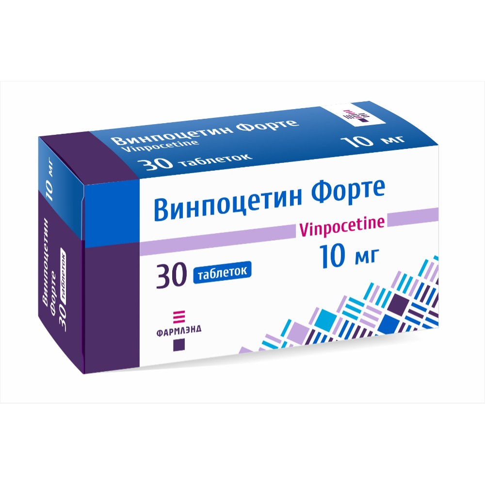 Винпоцетин форте таблетки 10мг упаковка №30