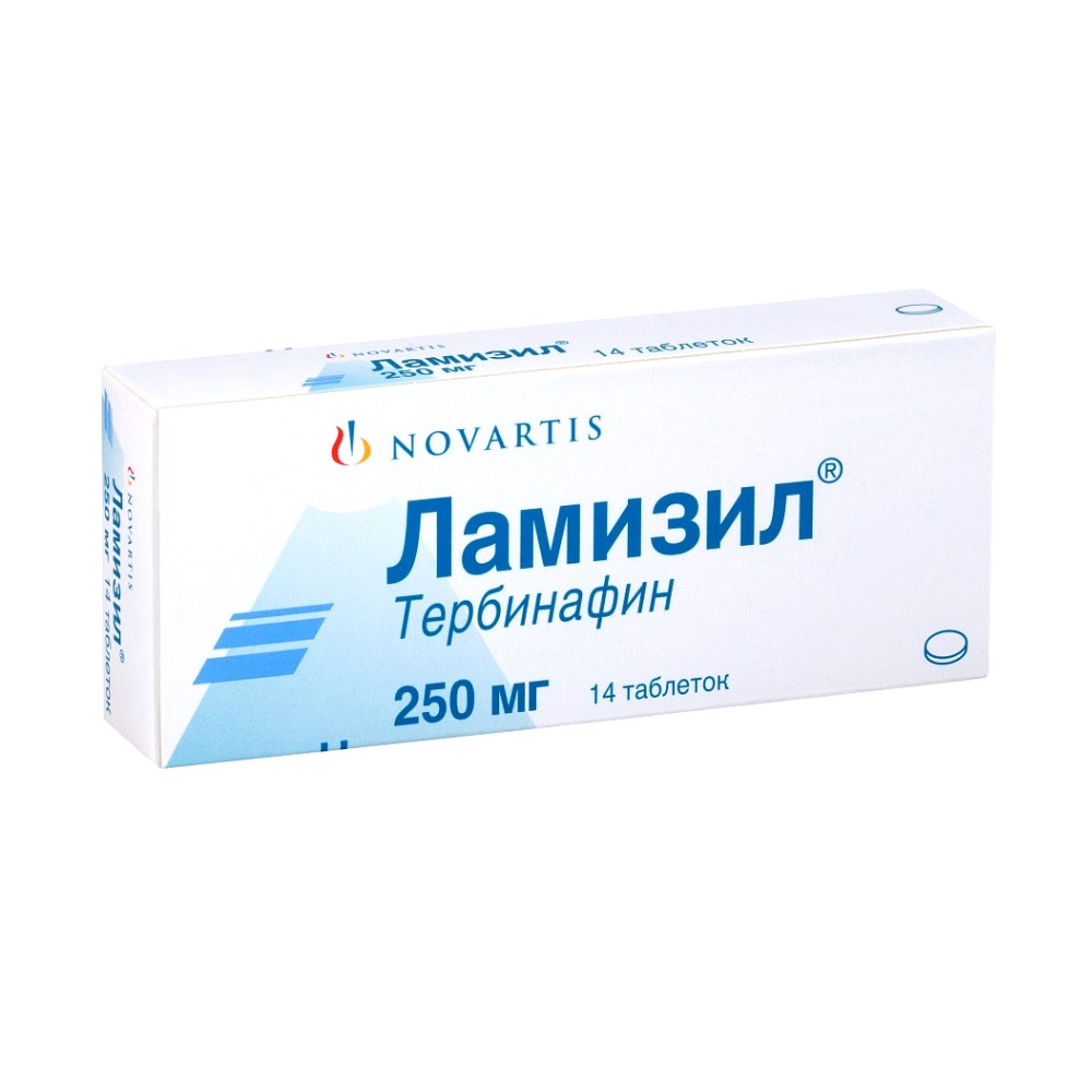 Ламизил таблетки 250мг упаковка №14