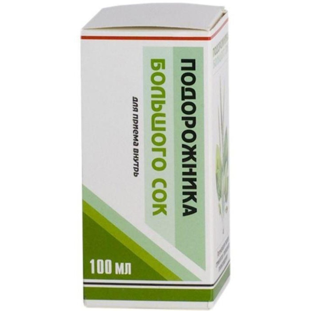 Подорожника большого сок жидкость для внутр. прим. 100мл флакон №1