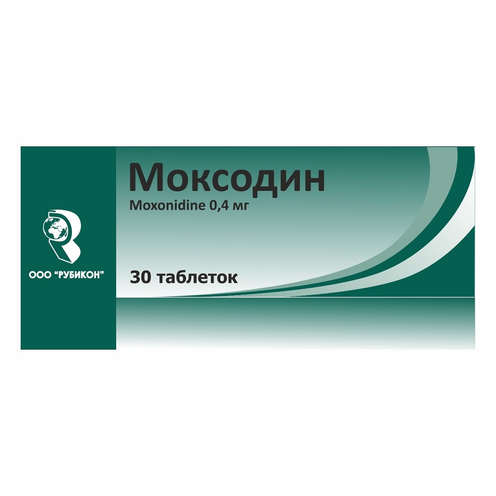 Моксодин таблетки п/о 0,4мг упаковка №30