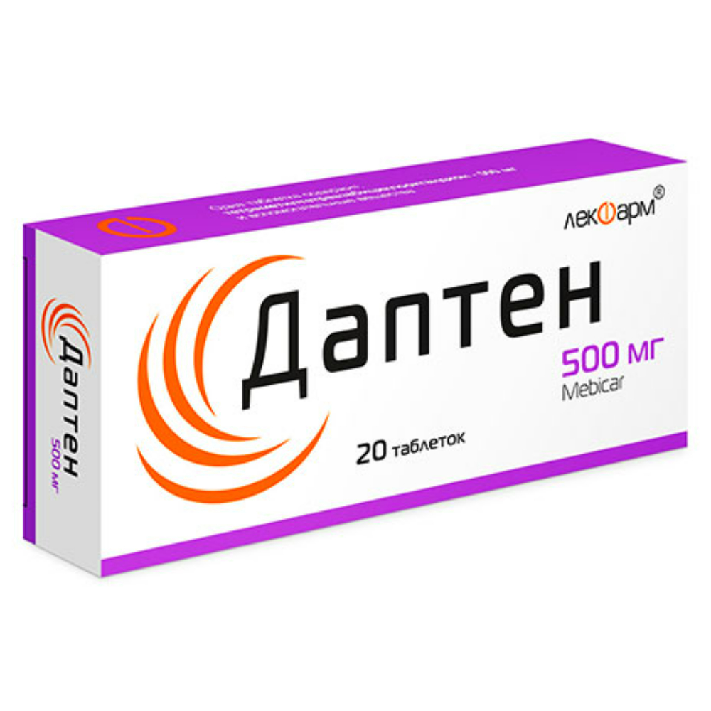 Даптен таблетки 500мг упаковка №20