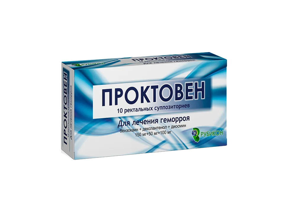 Проктовен суппозитории ректальн. упаковка №10