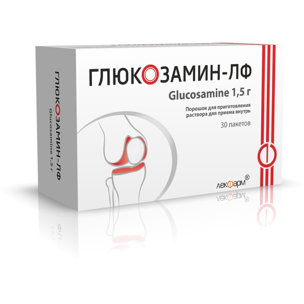 Глюкозамин-ЛФ пор-к для приг. р-ра для приема внутрь 1 500мг пакет №30