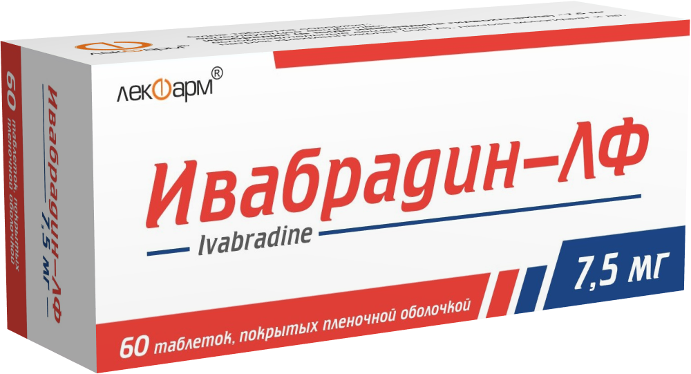 Ивабрадин-ЛФ таблетки п/о 7,5мг упаковка №60