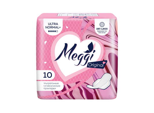 Прокладки гигиенические на критические дни МEGGI Ultra Normal+ арт.MEG 531