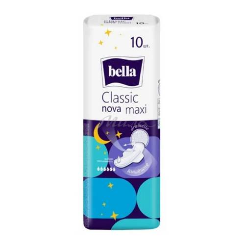 Прокладки женские гигиенические впитывающие Bella Classic Nova maxi (drainette) №10
