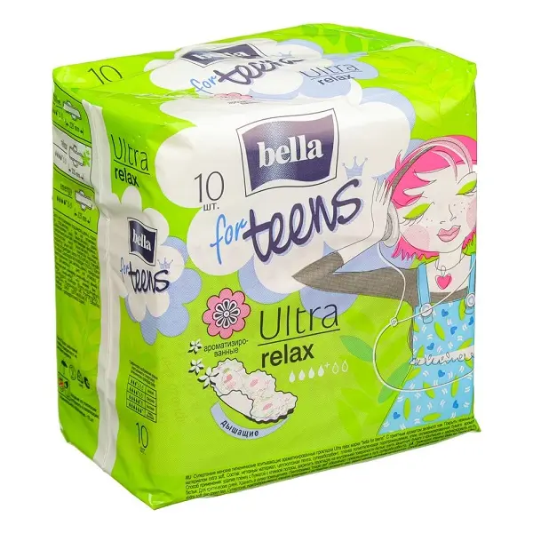 Прокладки женские супертонкие Bella for Teens Ultra Relax deo №10