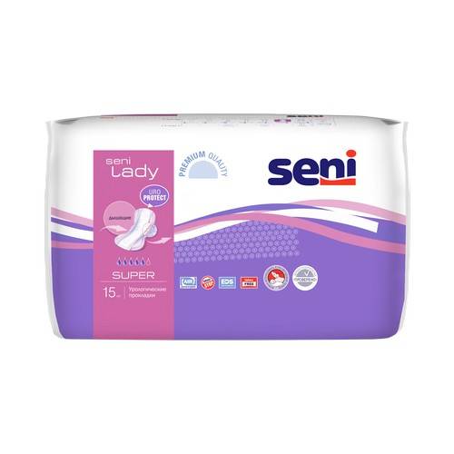Прокладки урологические Seni Lady super №15