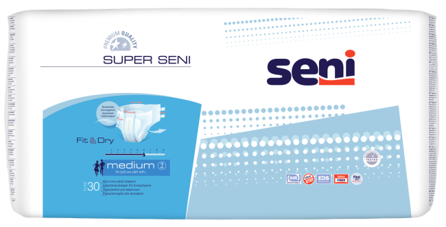 Подгузники дышащие для взрослых Super Seni medium №30