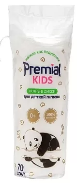 Диски ватные для детской гигиены Premial №70