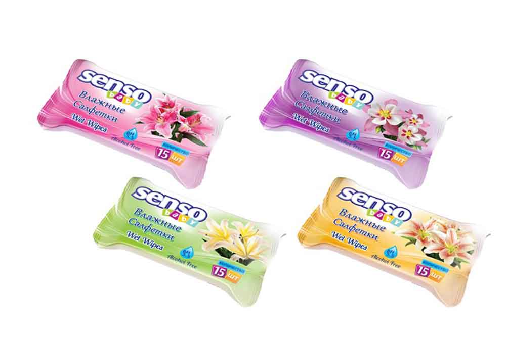 Салфетки влажные Senso Baby для детей №15