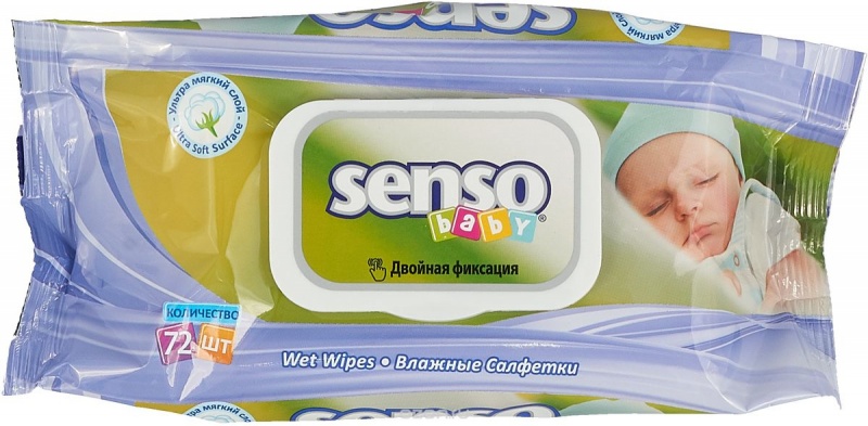 Салфетки влажные детские Senso Baby №72