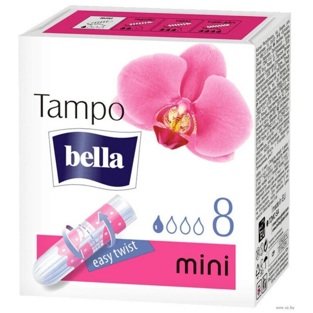 Тампоны гигиен без аппликатора Tampo Bella mini premium comfort №8