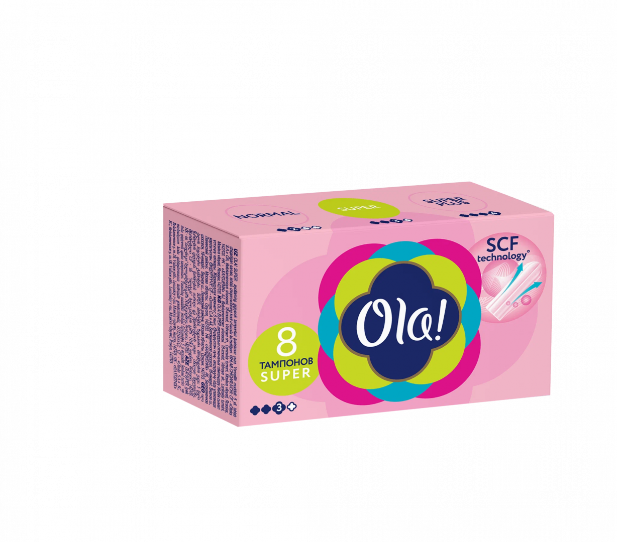 Тампоны женские Ola! Tampons super Шелковистая поверхность №8