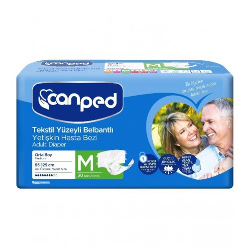 Подгузники для взрослых CANPED M (85-125см) №30 