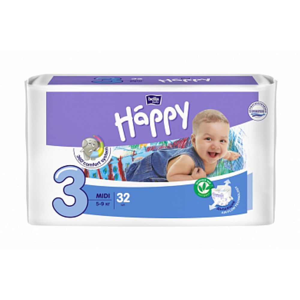 Подгузники детские Bella Baby Happy midi №32