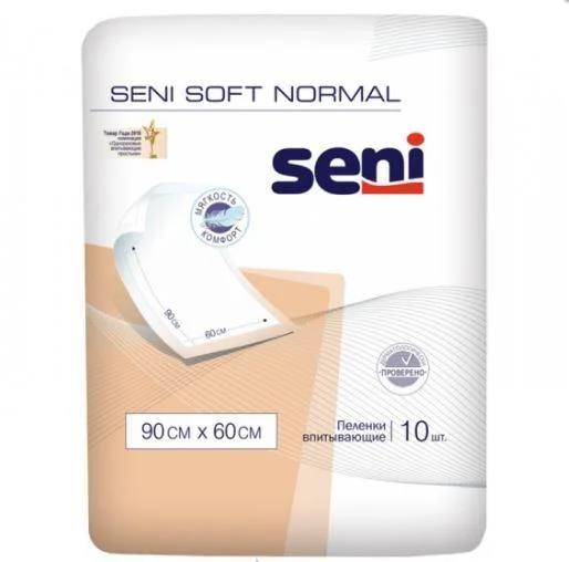 Пеленки гигиенические впитывающие Seni Soft Normal 90х60 №10