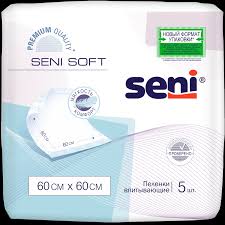 Пеленки гигиенические впитывающие Seni soft 60х60см №5