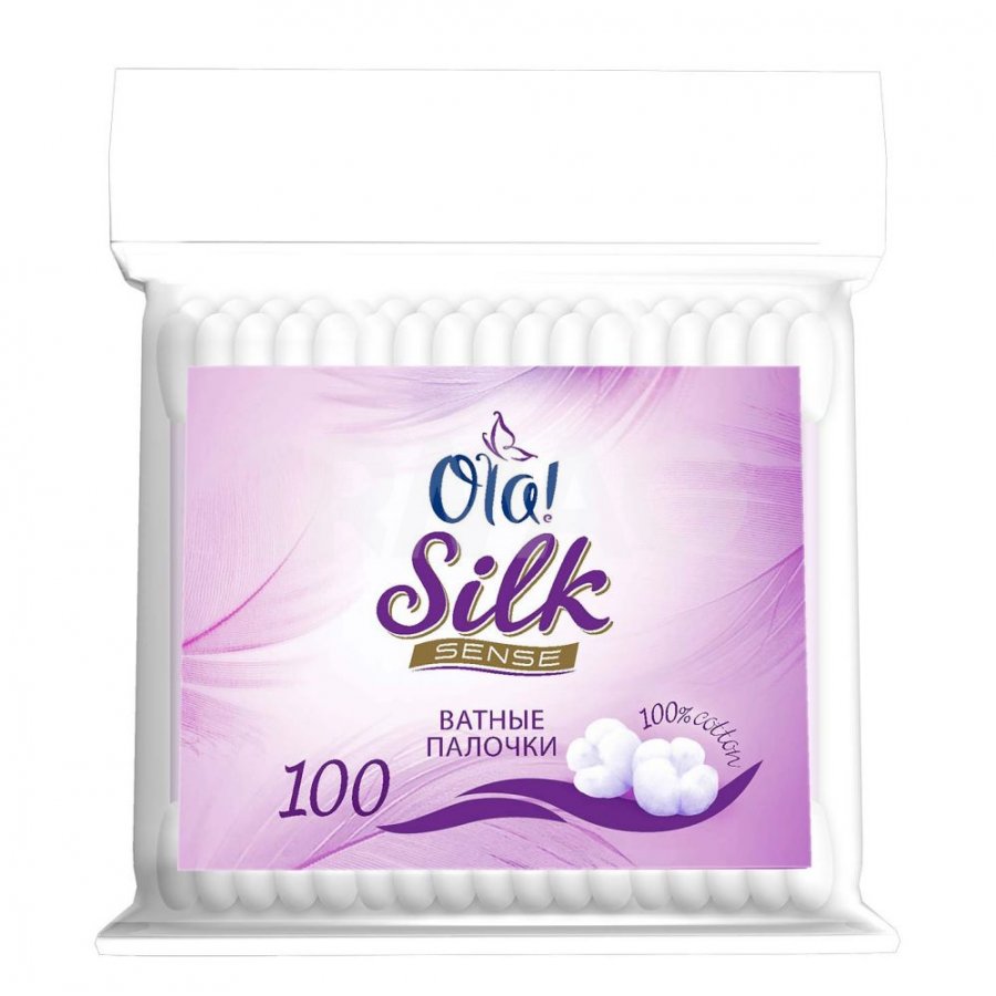 Палочки ватные OLA! SILK SENSE №100 (полиэтилен. уп.)