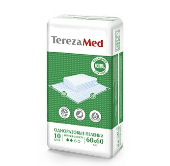 Пеленки впитывающие TEREZAMED Normal 60x60 №10