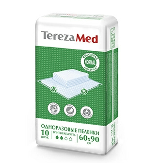 Пеленки впитывающие TEREZAMED Normal 60x90 №10