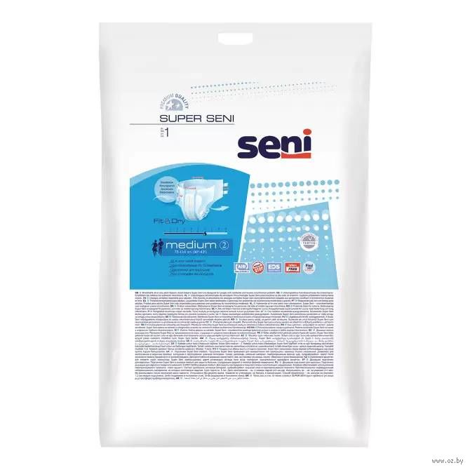 Подгузники дышащие для взрослых Super Seni medium №1