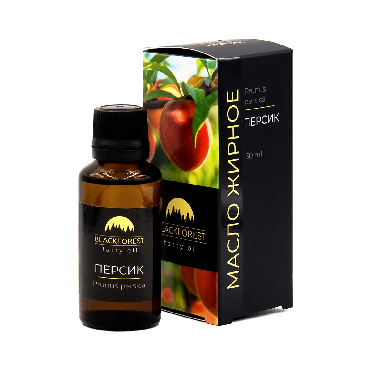 Масло косметическое жирное Персик BLACKFOREST 30мл