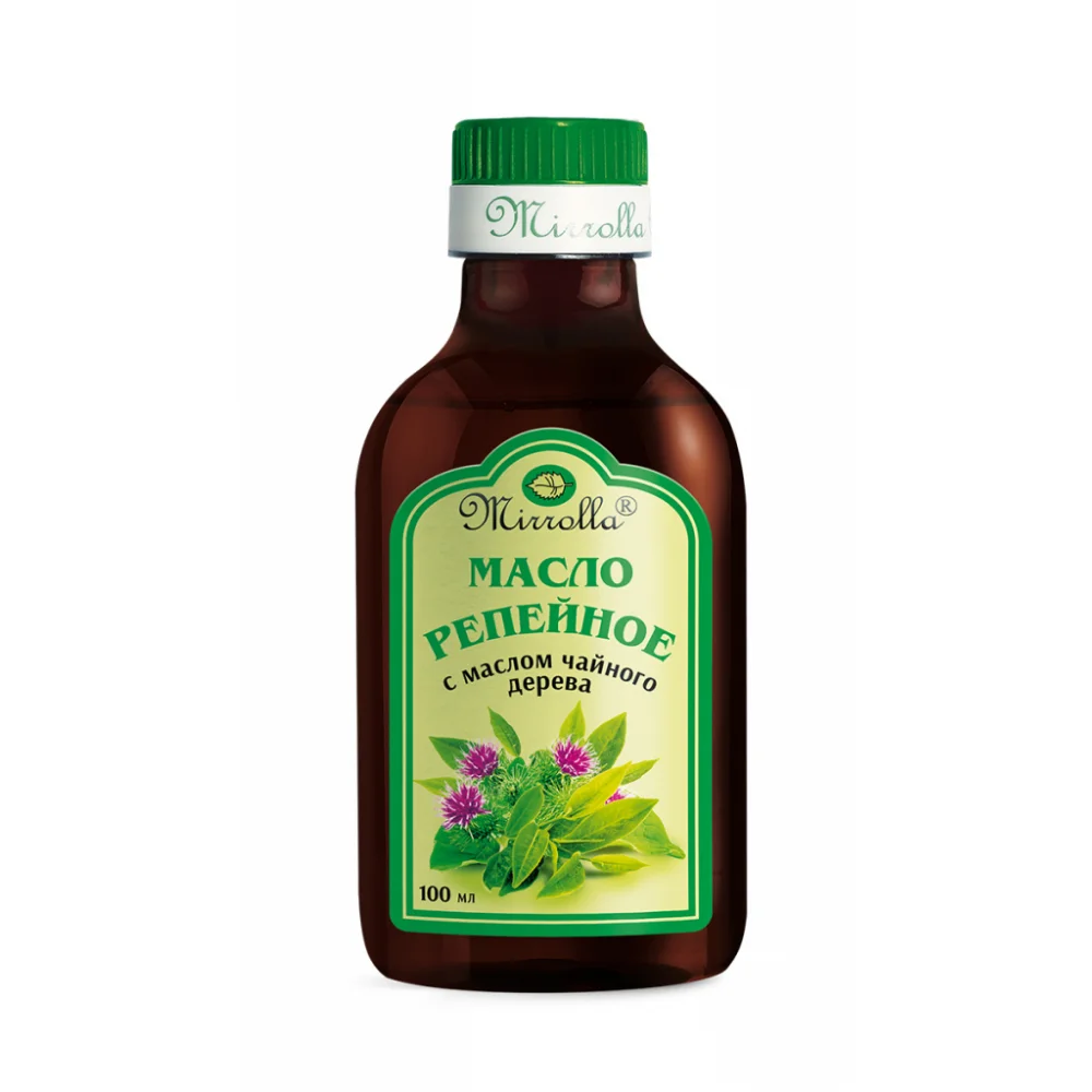 Масло репейное с маслом чайного дерева МИРРОЛЛА 100мл