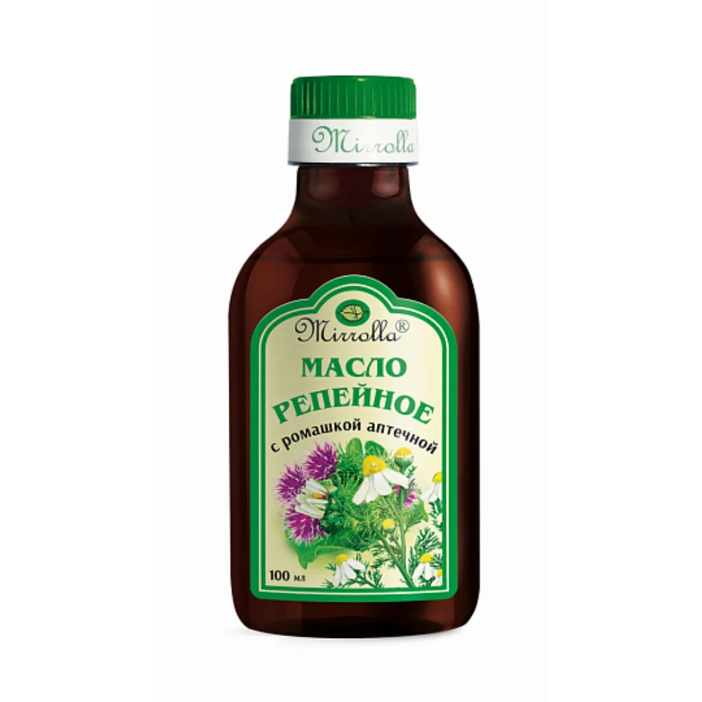 Масло репейное с ромашкой аптечной МИРРОЛЛА 100мл