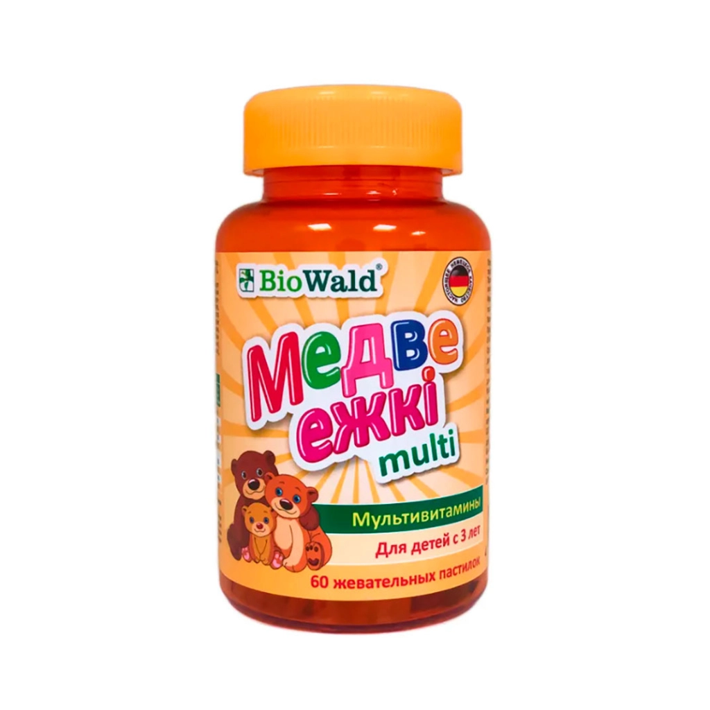 Медве ежкi multi BioWald (мультивитамины) №60 БАД