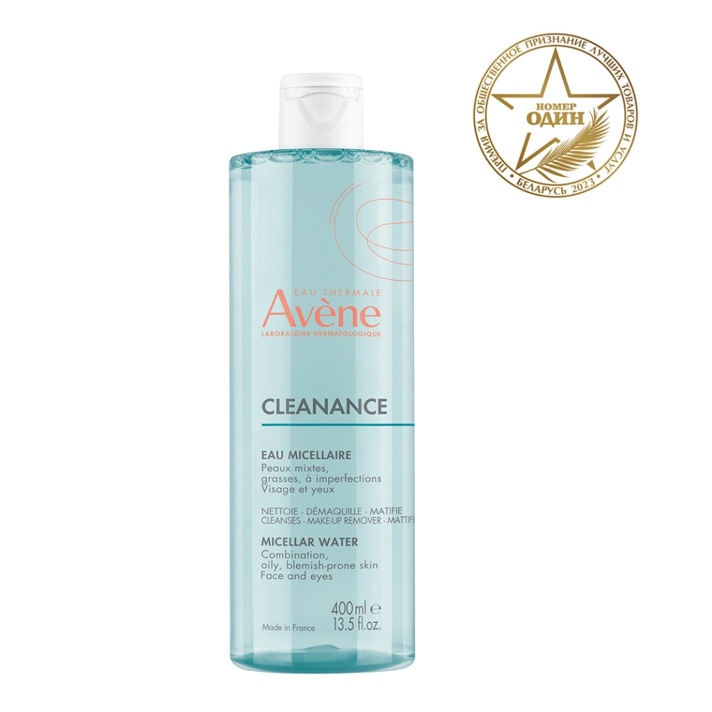 Мицеллярная вода для комбинир. и жирной кожи склонной к акне Avene Cleanance 400мл 