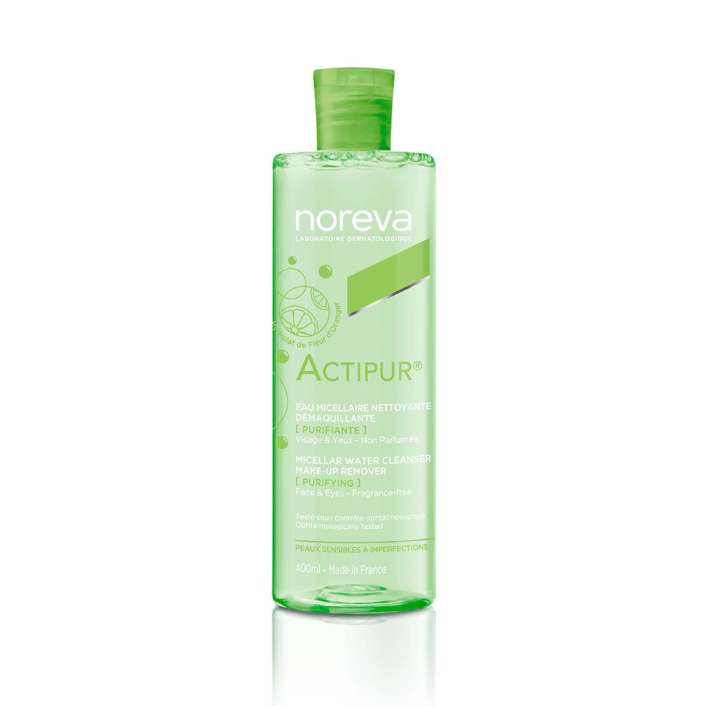 Мицеллярная вода очищающая для снятия макияжа Noreva Актипюр 400мл
