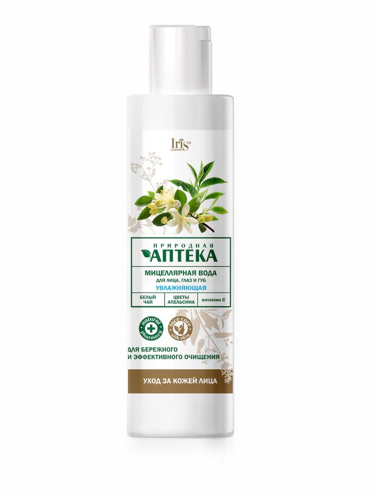 Мицеллярная вода увлажняющая для лица глаз губ Природная Аптека 250мл