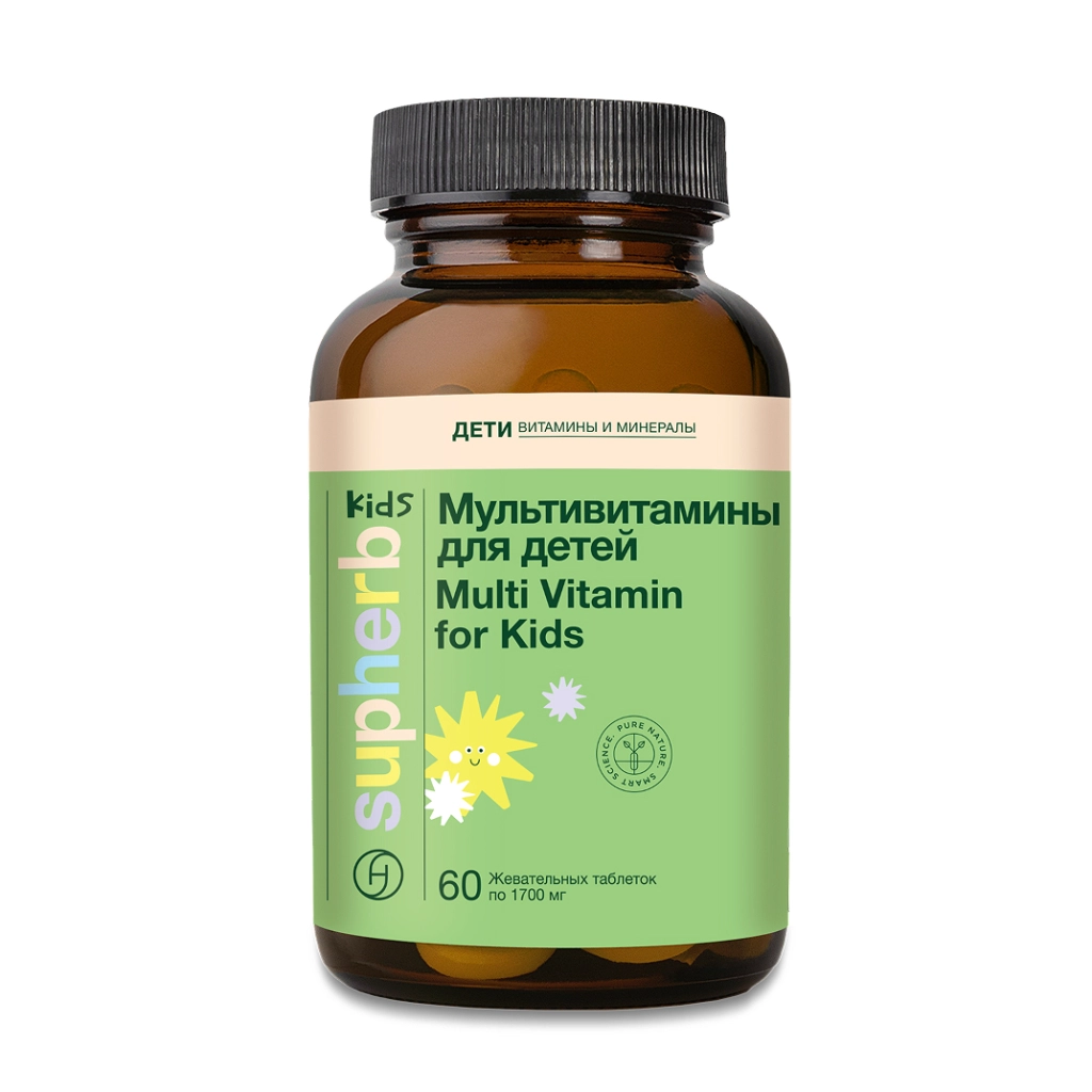 Мультивитамины для детей таблетки 1700мг №60 Бад