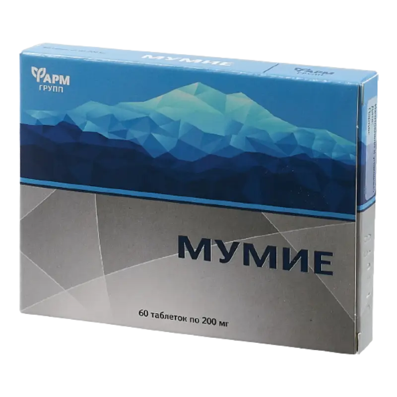 Мумие таблетки 0,2 №60 Бад