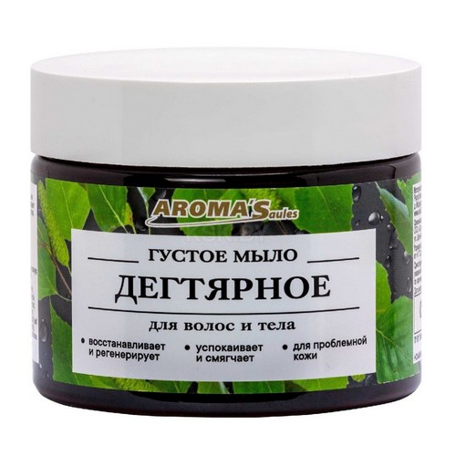Мыло густое Дегтярное Aromas Saules 250г