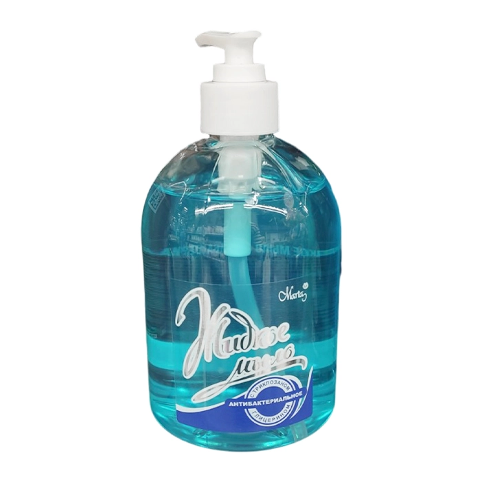 Мыло жидкое антибактериальное с дозатором 500г