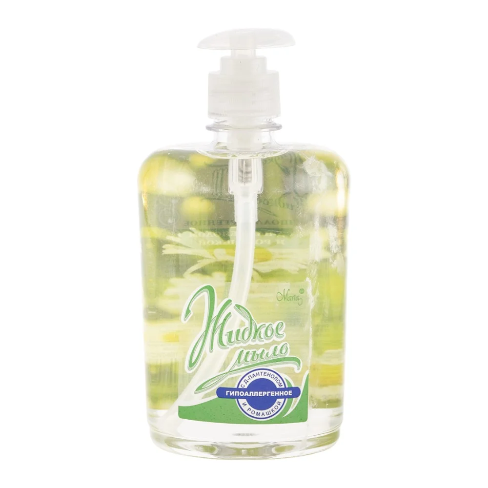 Мыло жидкое гипоаллергенное с дозатором 500г