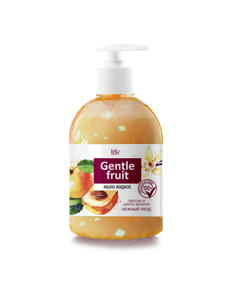 Мыло жидкое Персик и цветы ванили  GENTLE FRUIT 500мл