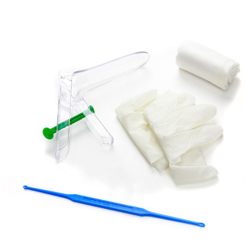 Набор гинекологический Юнона тип 3S №1 (зеркало, ложка Фолькмана, перчатки, пеленка)