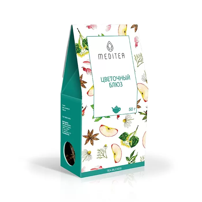 Напиток чайный пачка Фиточай Цветочный блюз 50г