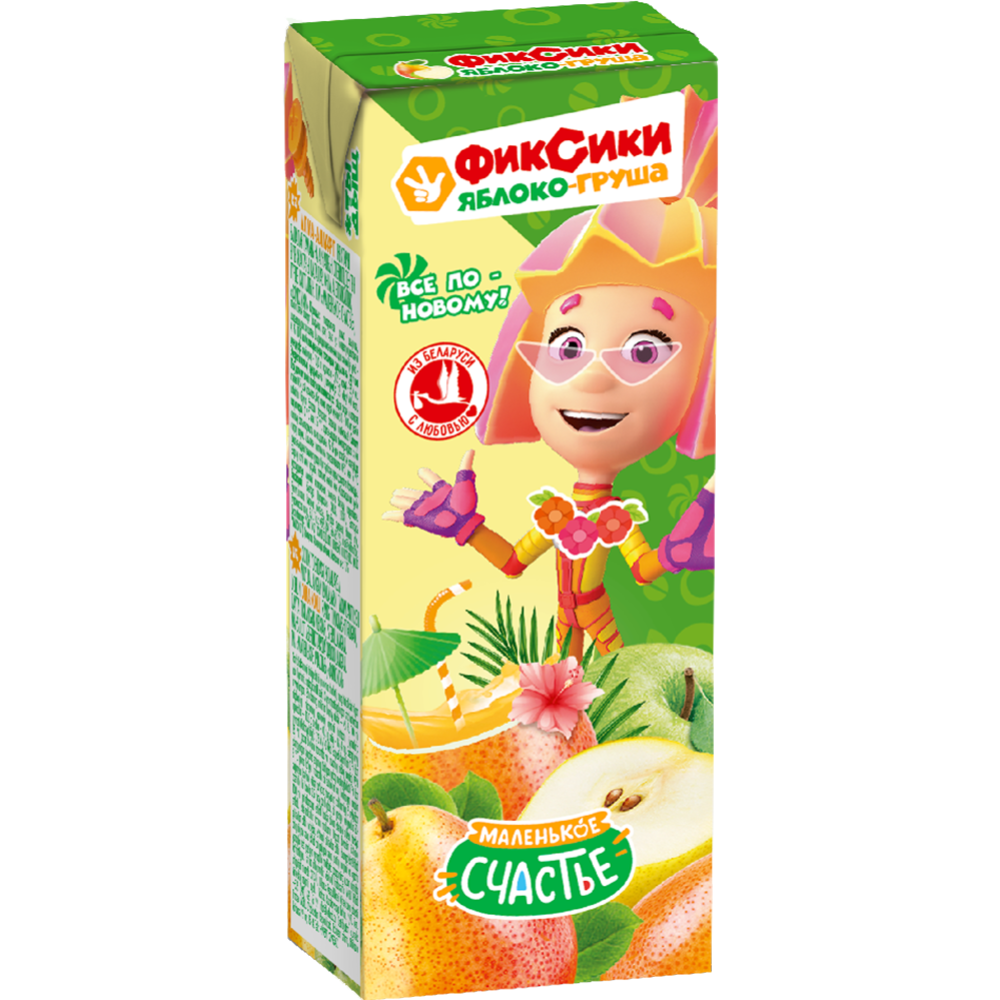 Нектар яблочно-грушевый освет для дет пит для детей раннего возр стер Фиксики 0,2л