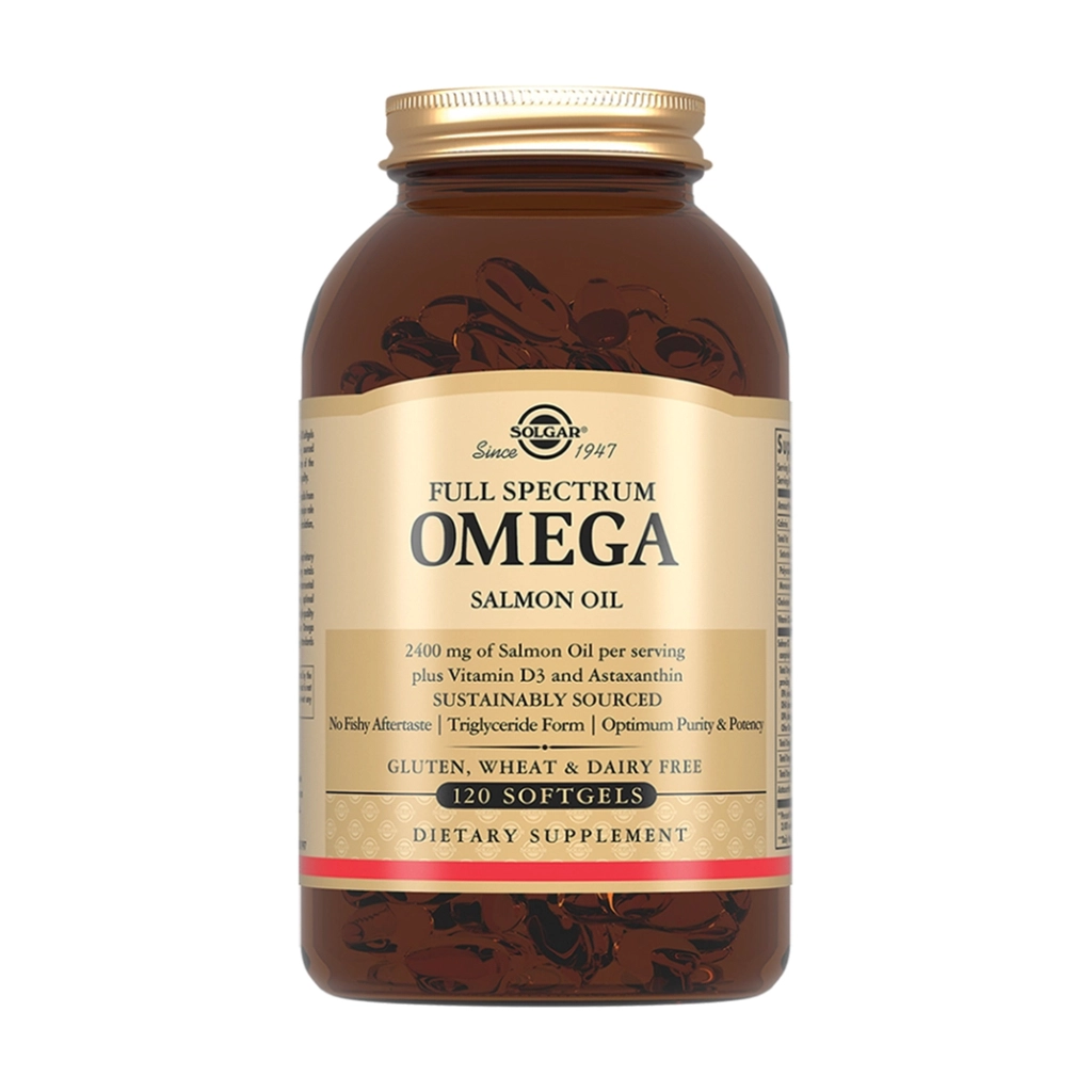 Омега-Комплекс из дикого океанического лосося Solgar капсулы 1797мг №120 БАД