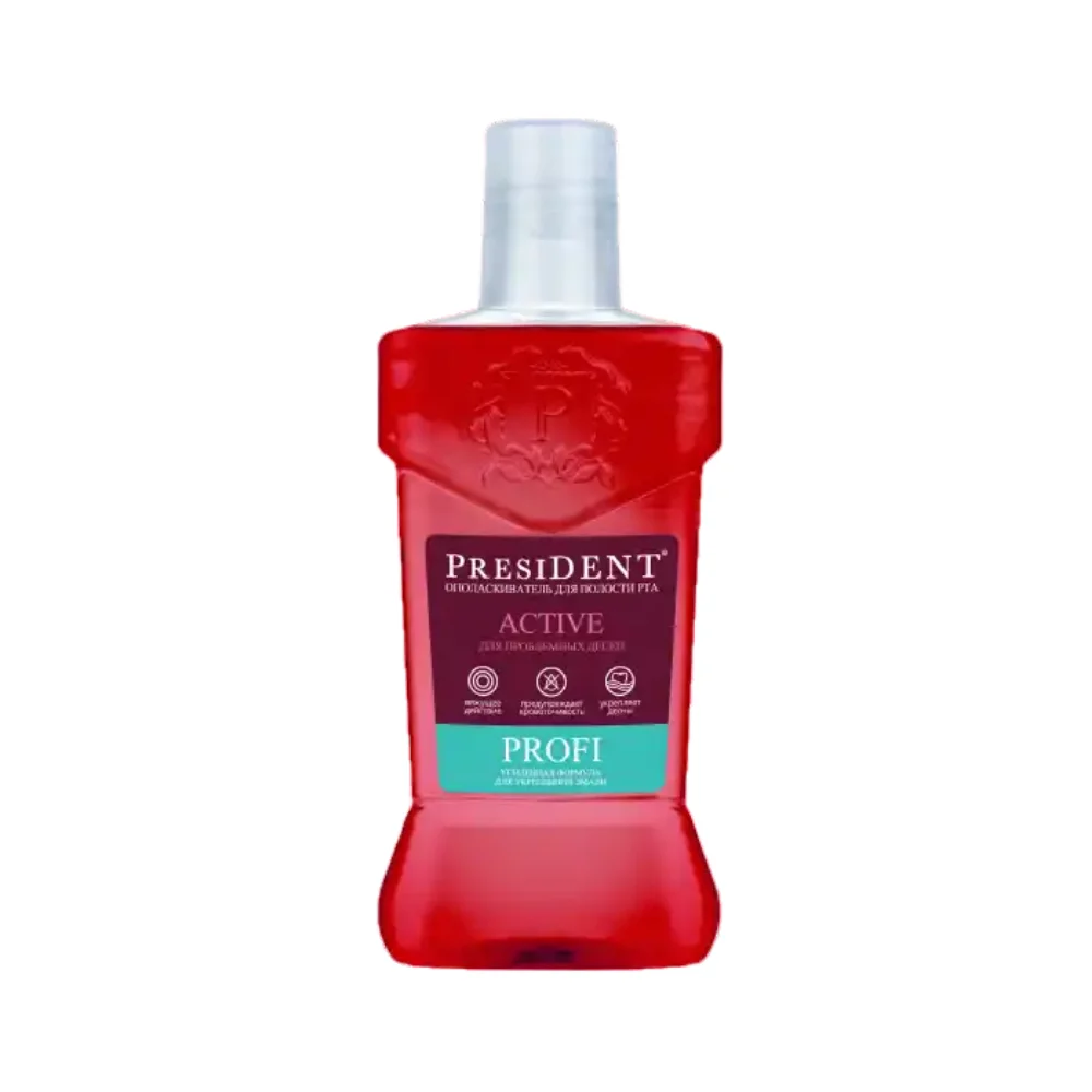 Ополаскиватель для полости рта PRESIDENT®PROFI Active 250мл
