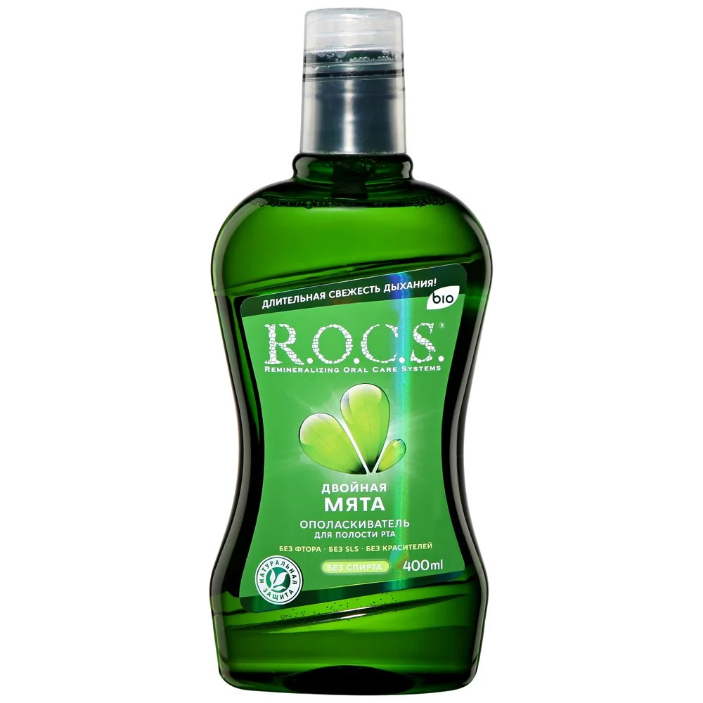 Ополаскиватель для полости рта R.O.C.S. Двойная мята 400мл