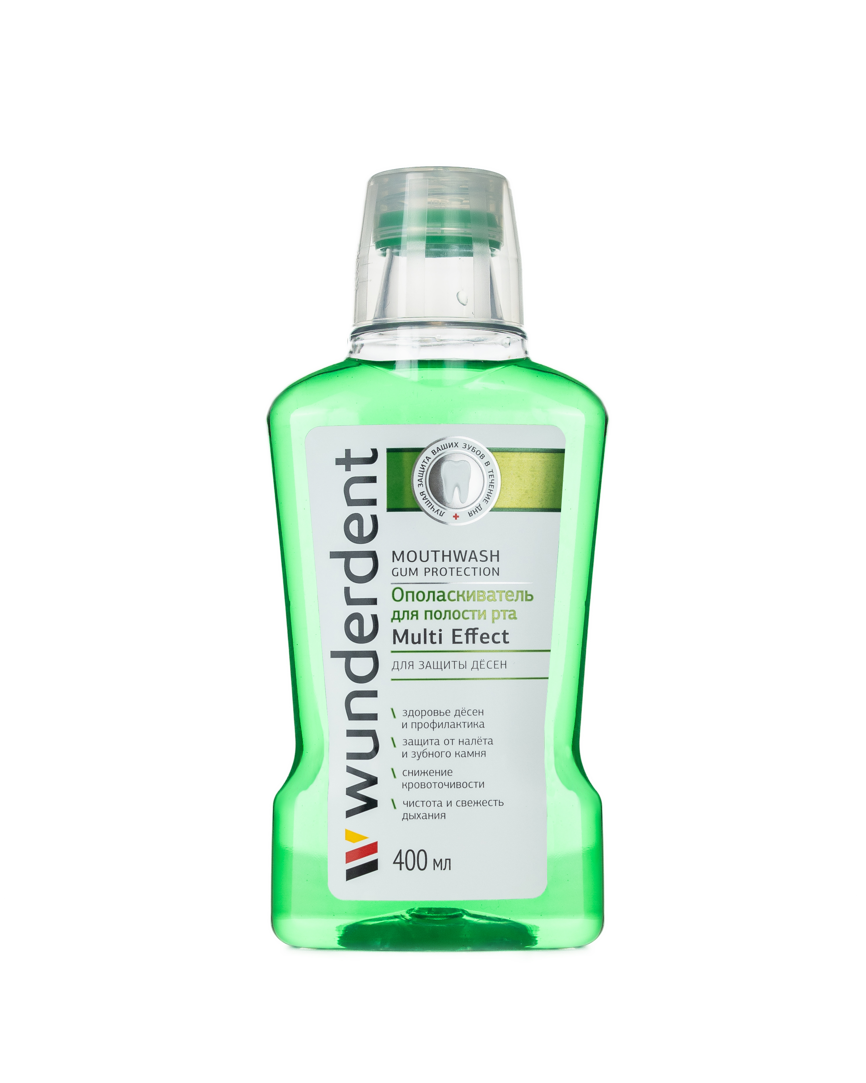 Ополаскиватель для полости рта для защиты дёсен Wunderdent Multi Effect 400мл