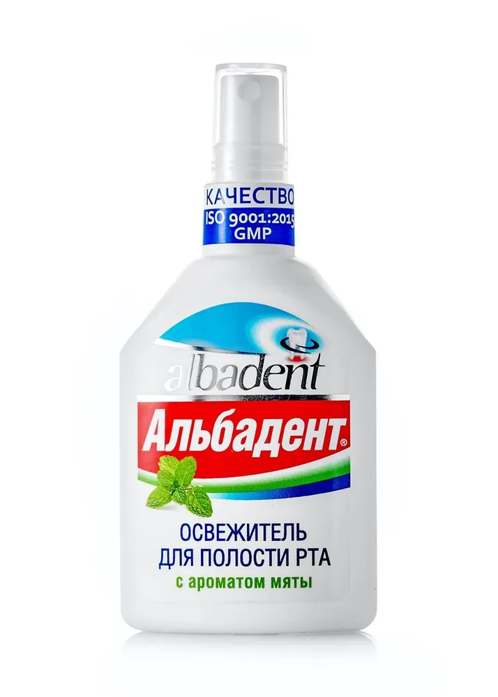Освежитель для полости рта АЛЬБАДЕНТ с ароматом Мяты спрей 35мл