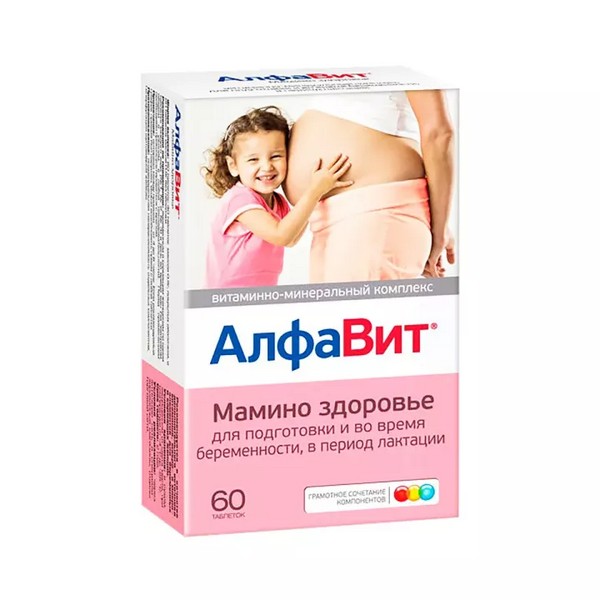 Алфавит Мамино Здоровье вит-минерал комплекс №60 Бад