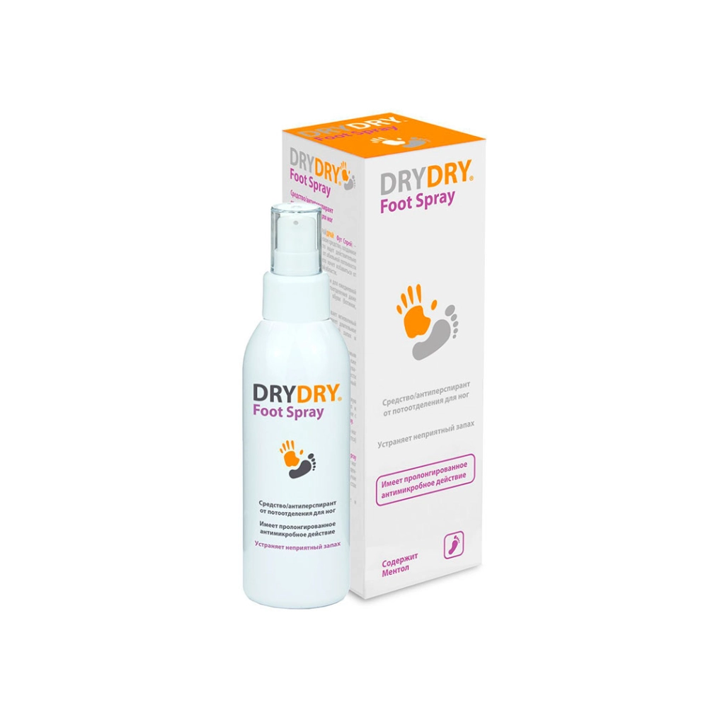 Антиперспирант /средство от потоотделения DRYDRY DE Foot Spray 100мл